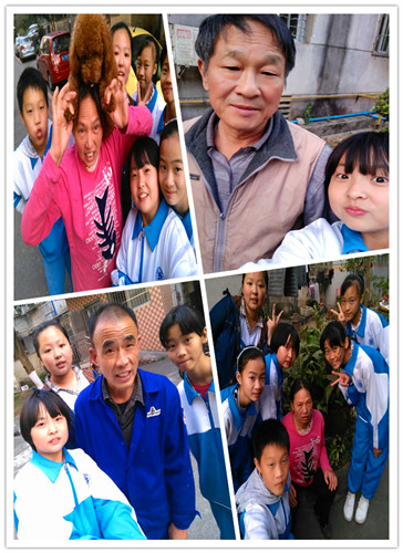 和老人自拍、聊天互动